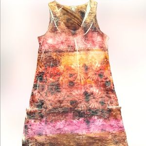 NWOT Maurice's Super Cute Burnout Lined Sleeveless Sundress w/Pockets Sz S